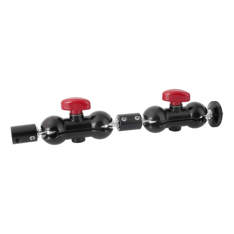 CAMVATE Dual Mini Ball Head Extension Arm with 1/4"-20 Male & Female Mounting Threads - 2138 - Image 1